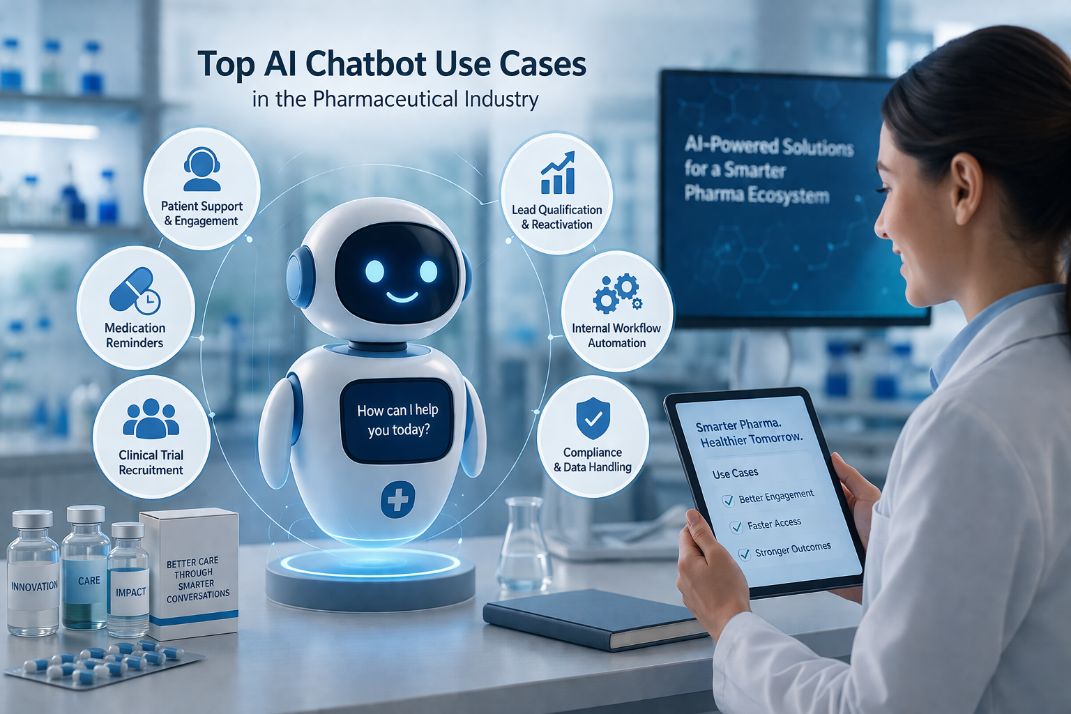 AI automation workflow in pharmaceutical industry using chatbots